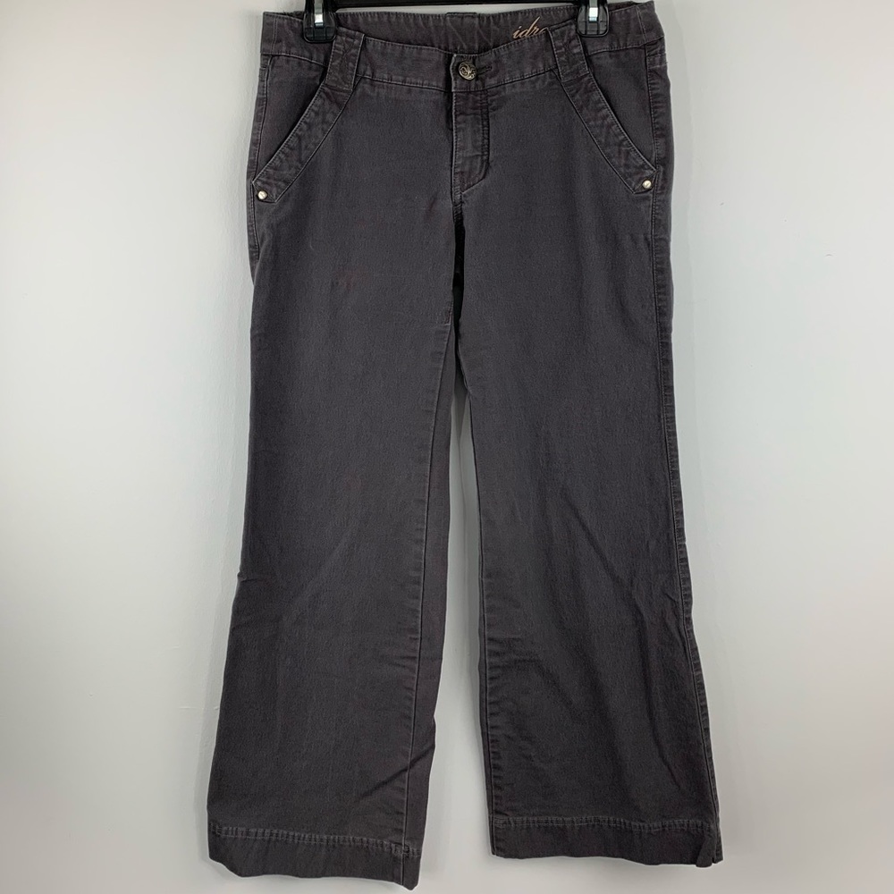Anthropologie Idra Wide Leg Gray Boho Jeans Size 6